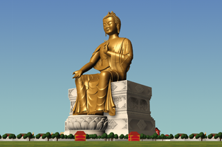 Maitreya Buddha Statue Project in Kushinagar, India